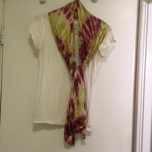 Tie-dyed scarf